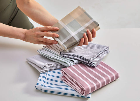 Muted Slate Cotton Pillowcase Set - Final Sale