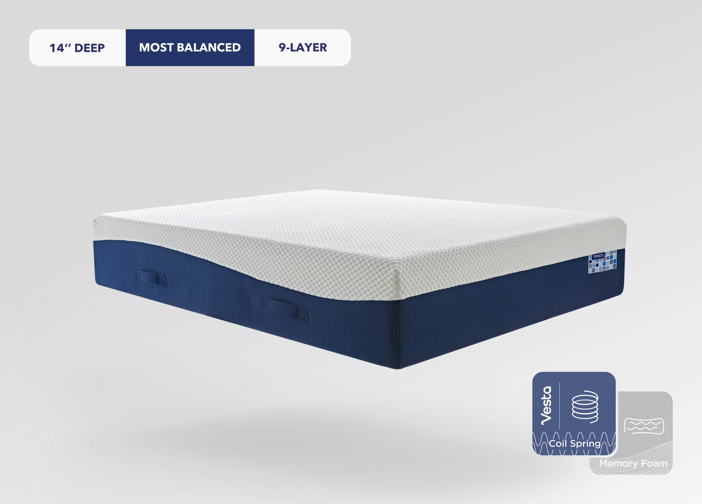 Zenith™ 9-layered Hybrid Mattress Wave