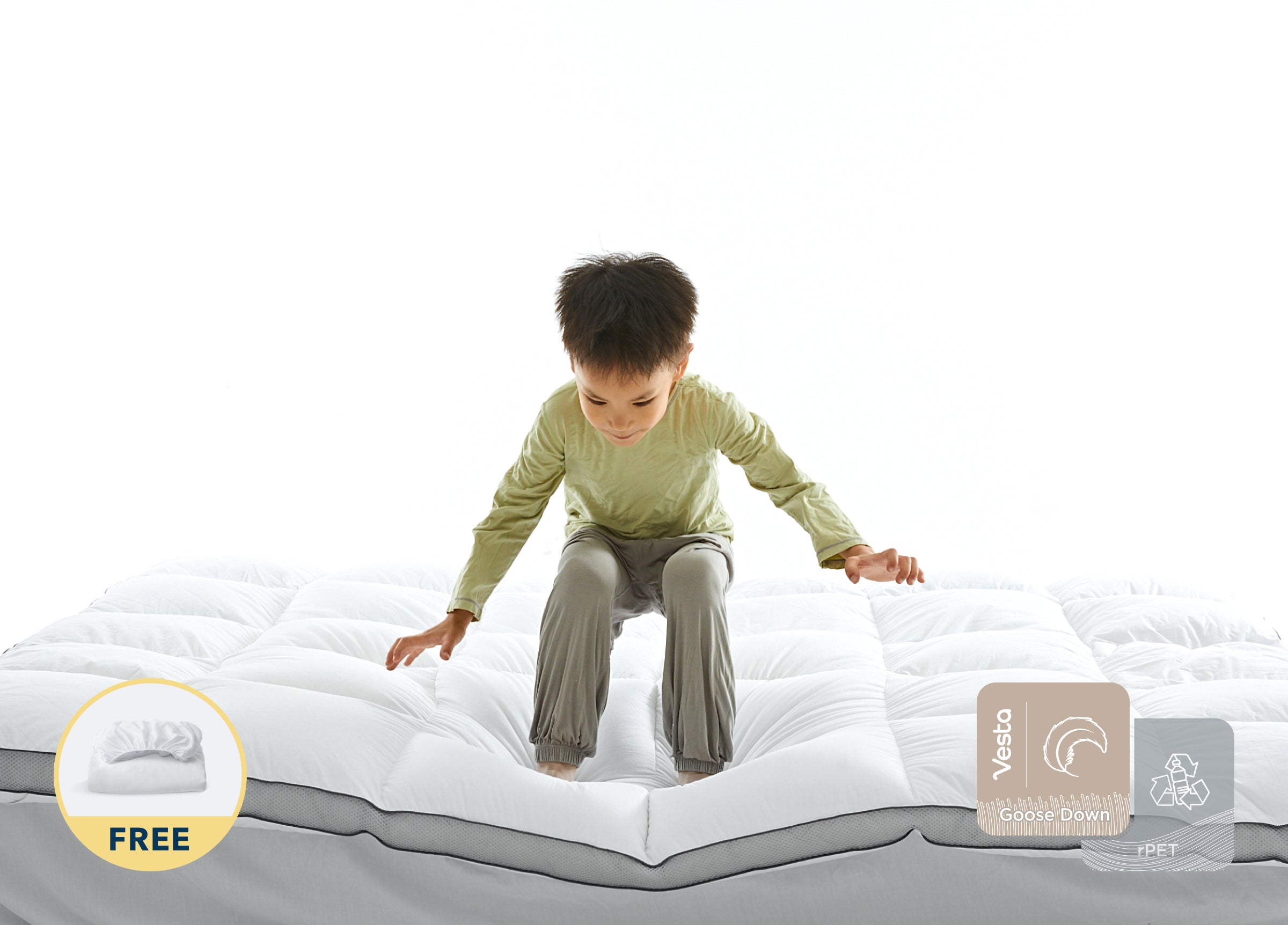 Puff™ Dual-Down Mattress Topper