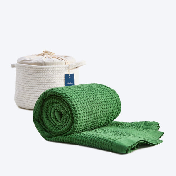 Egyptian Cotton Waffle Weave Blanket