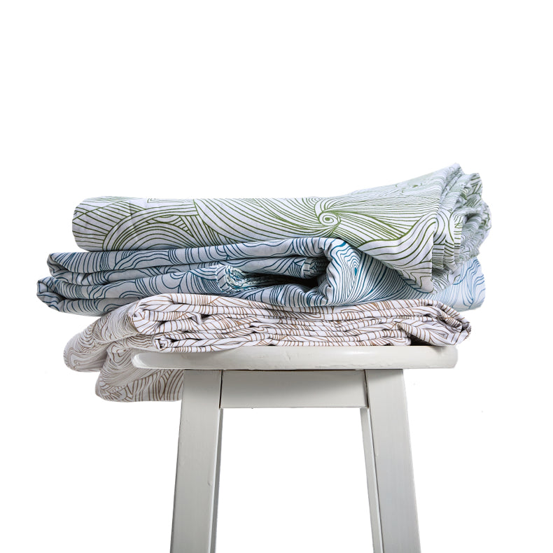 SuperPima™ Hand-Drawn Line Duvet Cover