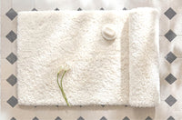 Plush Cotton Bath Rug with Non-Slip Latex Bottom