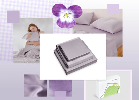 Misty Lilac Sheet Set - King Size Only