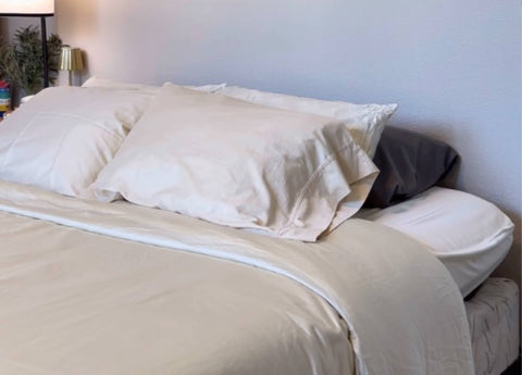 Pale Yellow Duvet Cover - King Size Only
