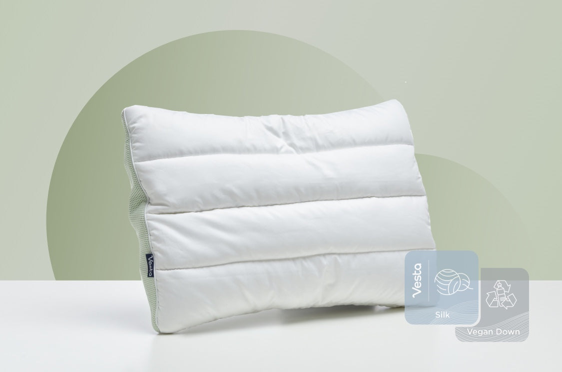 ORIGNEE® silk pillows No.2, hotsell side sleeper, silk filling, ergonomic