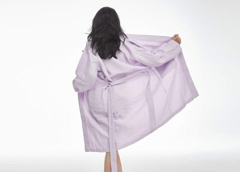 SuperWaffle Ultra Absorbent Bath Robe - Purple