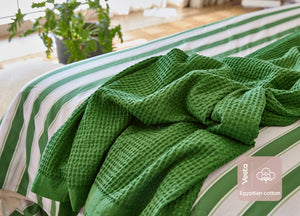 Egyptian Cotton Waffle Weave Blanket