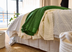 Egyptian Cotton Waffle Weave Blanket