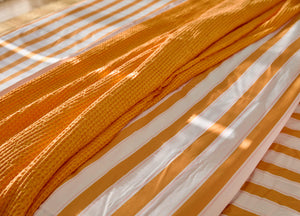 Naples Gold Waffle Weave Blanket - Final Sale