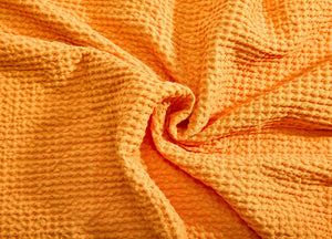 Naples Gold Waffle Weave Blanket - Final Sale